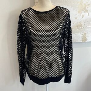 TOP CHIC “Holed” Long Sleeve Top